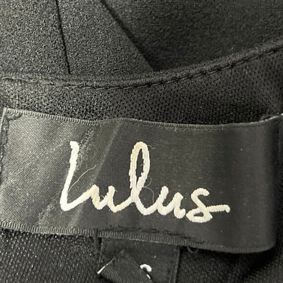 Lulus Women's Black Sleeveless Racerback V-neck Mini Pencil Bodycon Dress XS - Picture 7 of 9